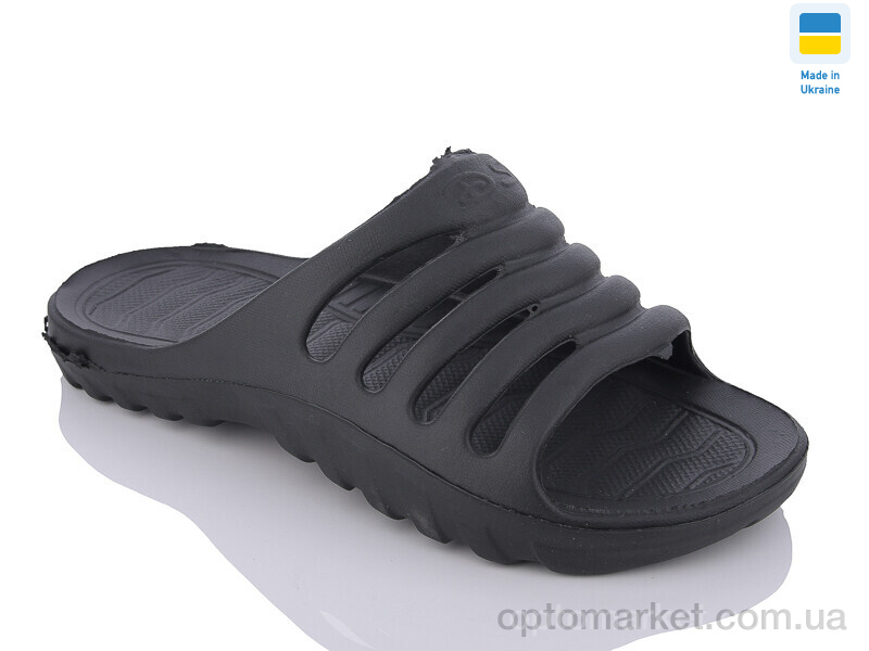 Купить Шльопанці чоловічі П18 чорний DS чорний, фото 1