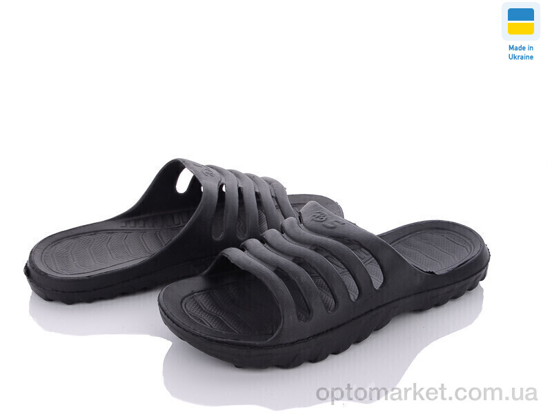 Купить Шльопанці чоловічі П18 чорний DS чорний, фото 1
