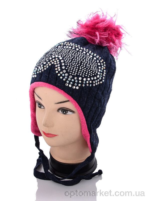 Купить Шапка дитячі P182-5 флис Kraft синій, фото 1