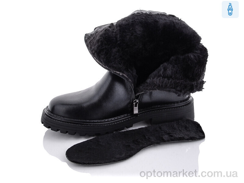 Купить Чоботи жіночі P2177-1 Purlina чорний, фото 3