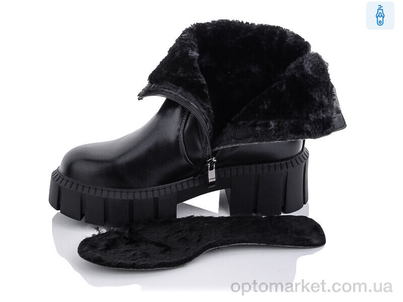 Купить Чоботи жіночі P2208-1 Purlina чорний, фото 2