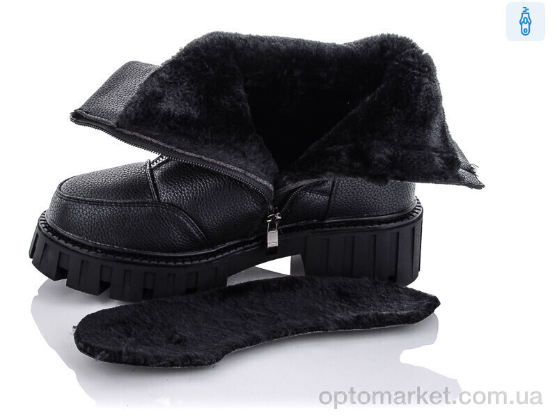 Купить Чоботи жіночі P2307-1 Purlina чорний, фото 3