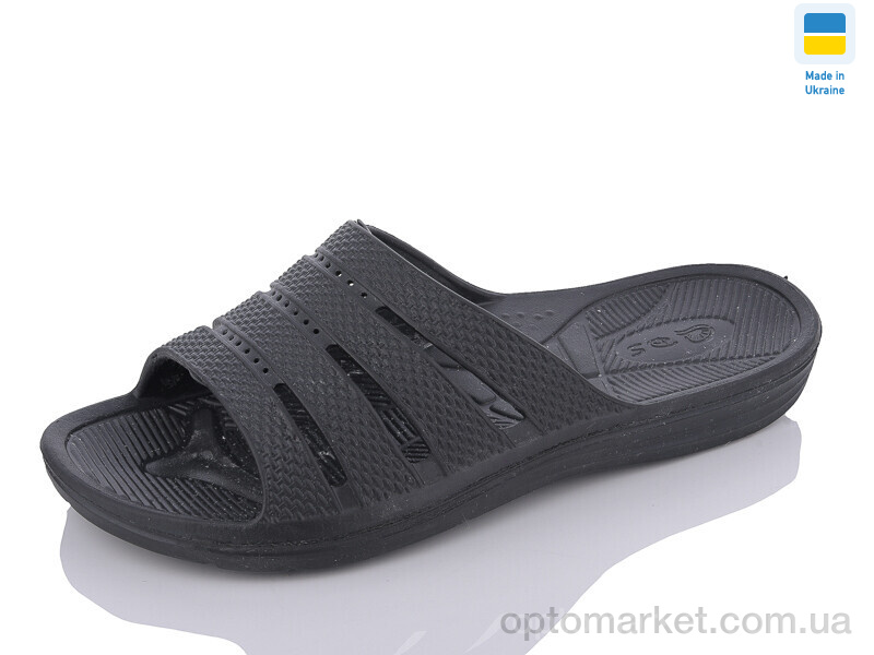 Купить Шльопанці чоловічі П41 чорний DS чорний, фото 1