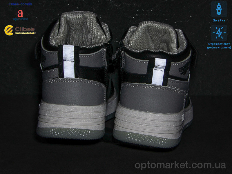 Купить Ботинки детские P808 black-grey Clibee черный, фото 3