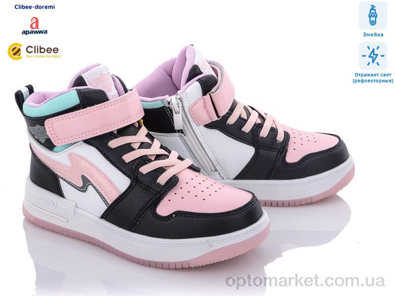 Купить Ботинки детские P808A black-pink Clibee микс, фото 1