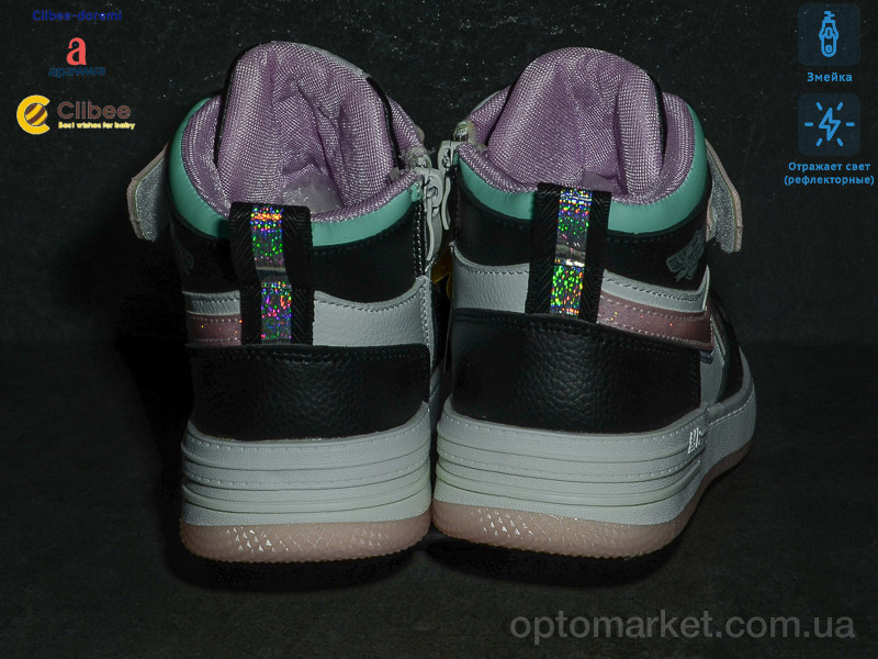 Купить Ботинки детские P808A black-pink Clibee микс, фото 3
