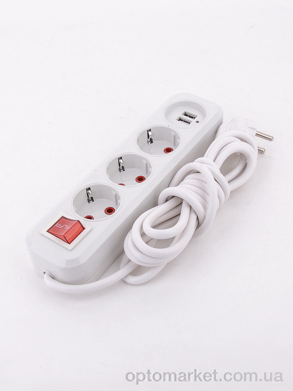 Купить Техніка та електроніка P90401 Подовжувач 3гнізда, USB, 2,8м LOOK&BUY, фото 1