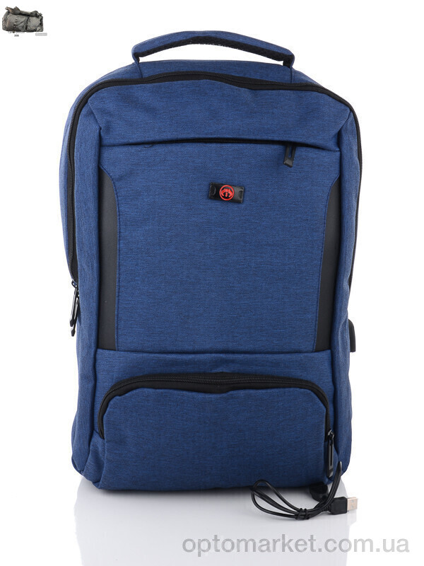 Купить Рюкзак унісекс P983 navy Ponasoo синій, фото 1