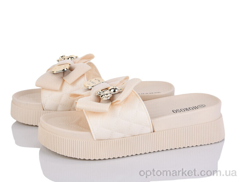 Купить Шльопанці жіночі PA105-3 Horoso бежевий, фото 1