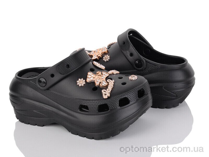 Купить Крокси жіночі PA106-1 Horoso чорний, фото 1