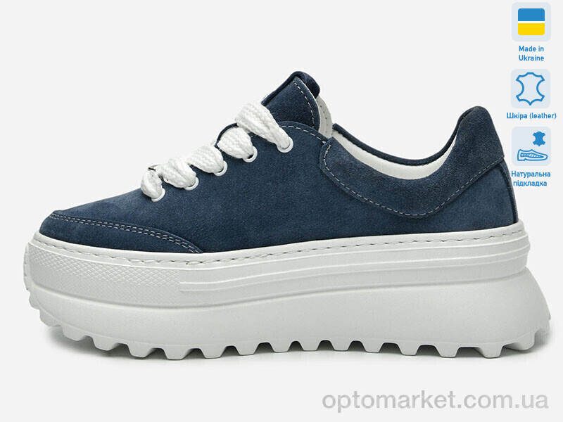 Купить Кросівки жіночі Paradize K-М-403 сірий замш Paradize блакитний, фото 2