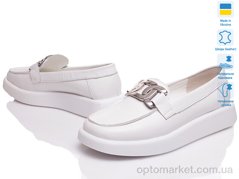 Купить Туфлі жіночі Paradize M-SM-3021-703 біла шкіра Paradize білий, фото 1