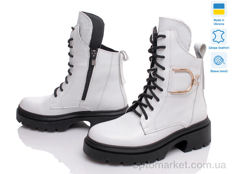 Купить Черевики жіночі Paradize T 411 біл шкіра з Paradize білий, фото 1