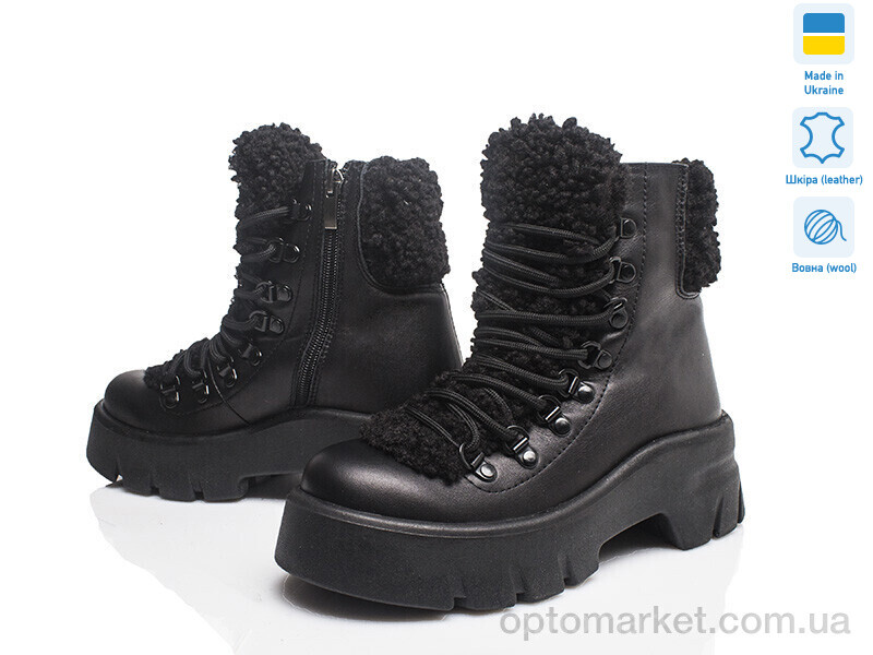 Купить Черевики жіночі Paradize T 555 чорн шк з(36-39) Paradize чорний, фото 1