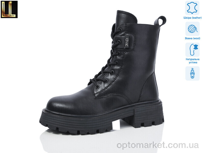 Купить Черевики жіночі PAS150-1Z Lilin чорний, фото 1