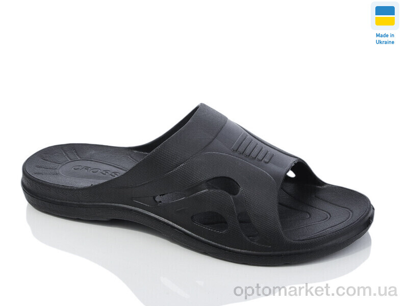 Купить Шльопанці чоловічі Підкова чорний Cross чорний, фото 1