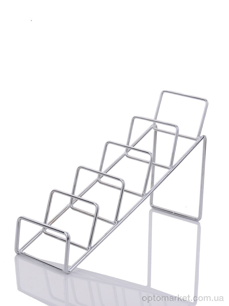 Купить Господарські товари Підставка для портмоне п'ятиярусна металева GLAMORTA срібний, фото 1
