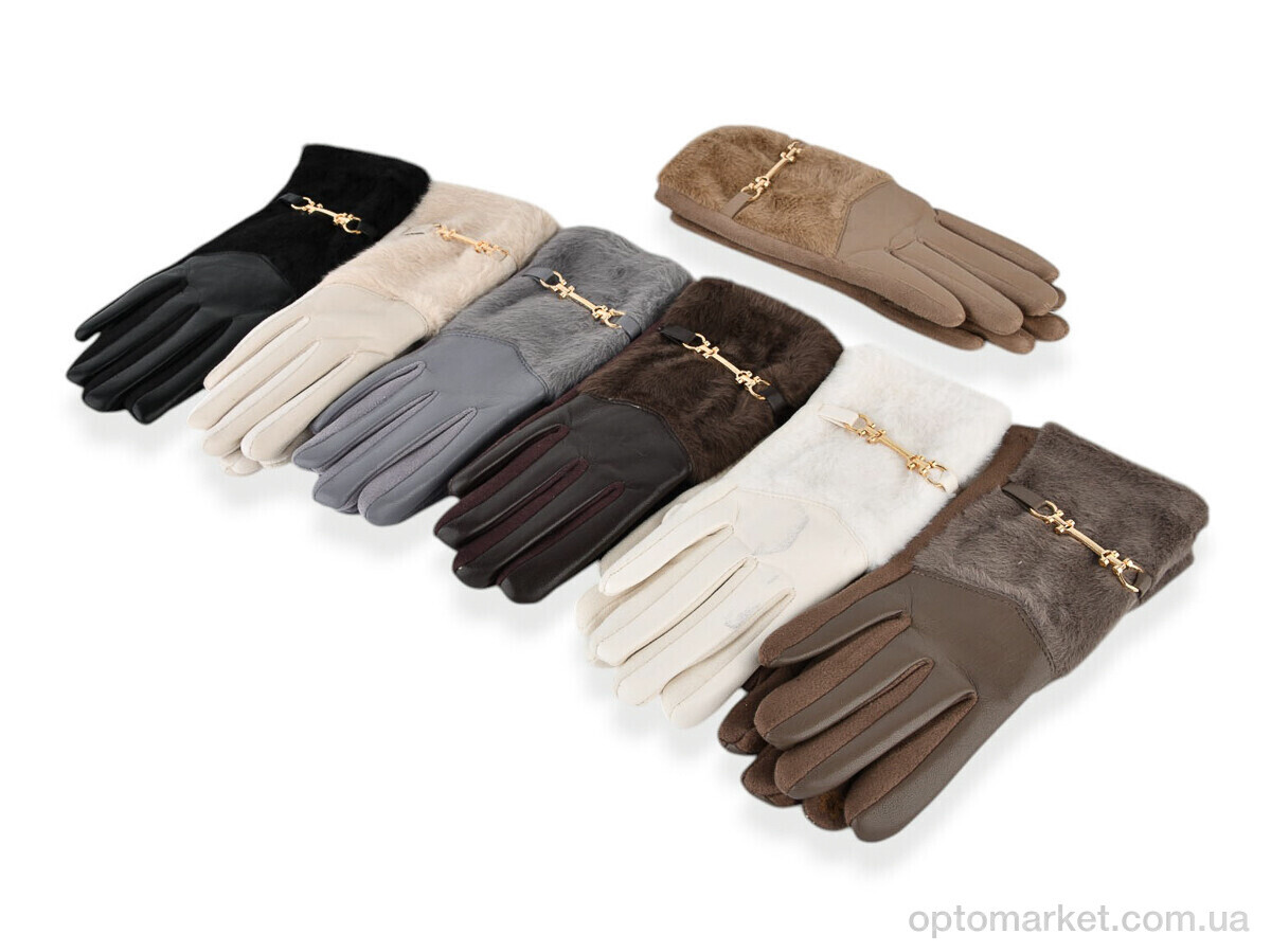 Купить Рукавички жіночі PJ07-35 норка mix Number one мікс, фото 1