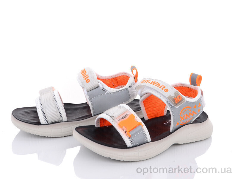 Купить Сандалі дитячі PL14(A10) grey-orange Angel сірий, фото 2