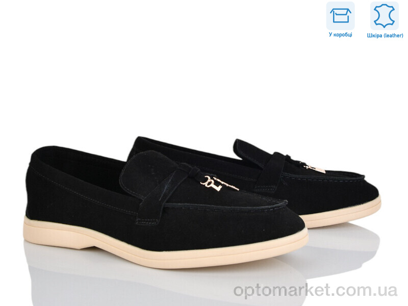 Купить Туфлі жіночі PL36-1 Lemon чорний, фото 1