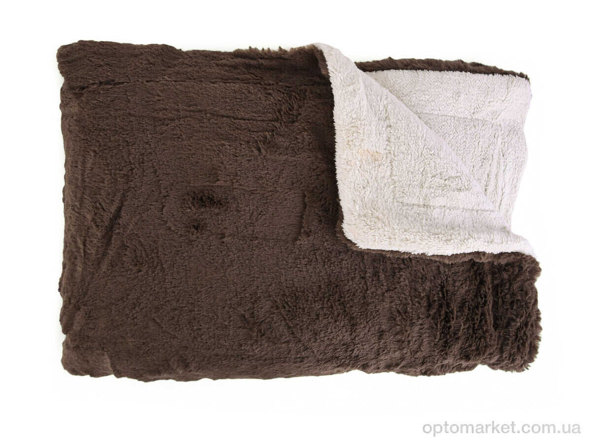 Купить Пледи унісекс Плед LISA рукавичка полуторне(Р) 160х200 11401 d.brown Lisa коричневий, фото 1