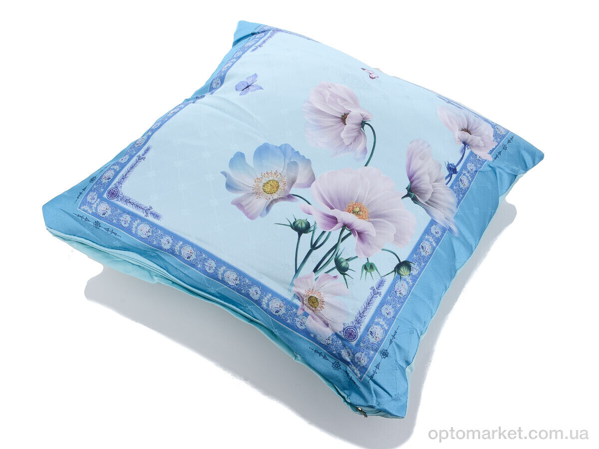 Купить Подушка унісекс Подушка атлас 07942-4 блакитний (45x45) Obuvok блакитний, фото 1