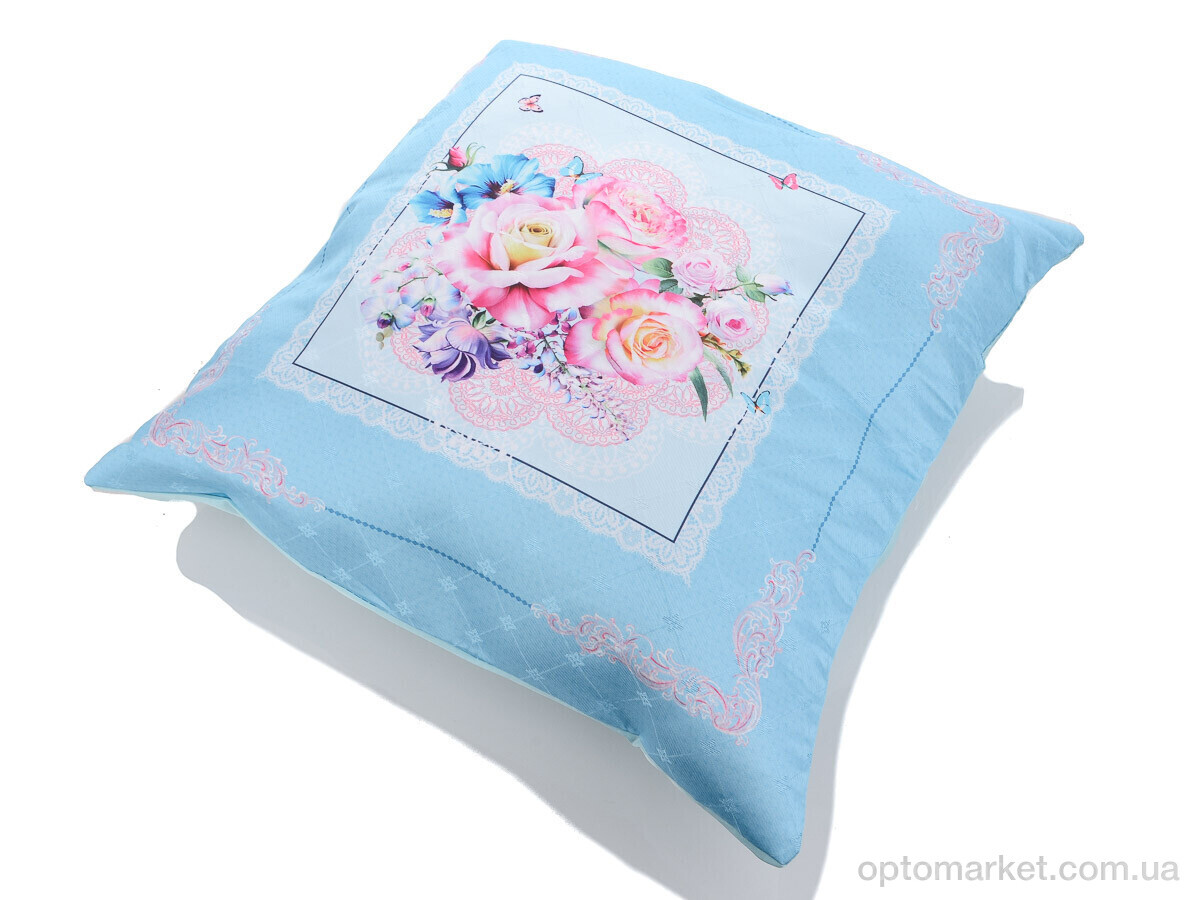 Купить Подушка унісекс Подушка атлас 07942-6 блакитний (45x45) Obuvok блакитний, фото 1