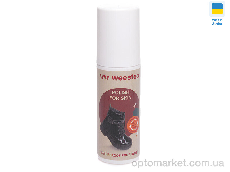 Купить Аксесуари для взуття унісекс Поліроль для шкіри 100 мл Weestep білий, фото 1