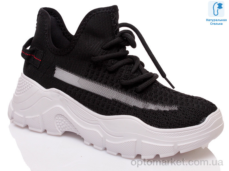 Купить Кросівки жіночі Prime N-19023-1 black Prime чорний, фото 1