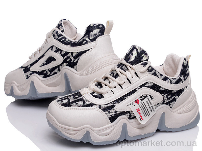 Купить Кросівки жіночі Prime N8220 white-gray Prime бежевий, фото 1