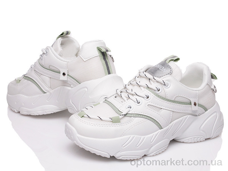 Купить Кросівки жіночі Prime N88-5 WHITE-GREEN Prime білий, фото 1