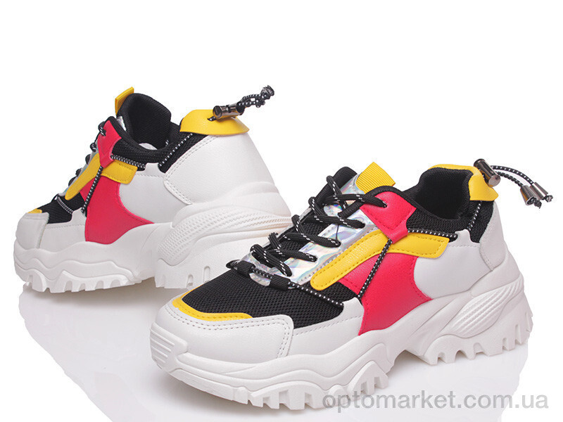 Купить Кросівки жіночі Prime NF01 WHITE-BLACK-RED Prime білий, фото 1