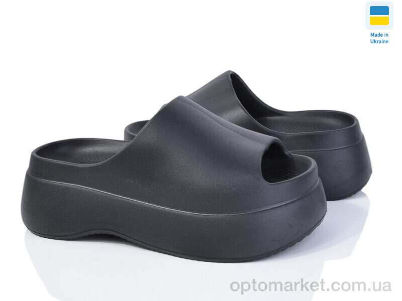 Купить Шльопанці жіночі Прогрес Ж141 чорний Progress чорний, фото 1