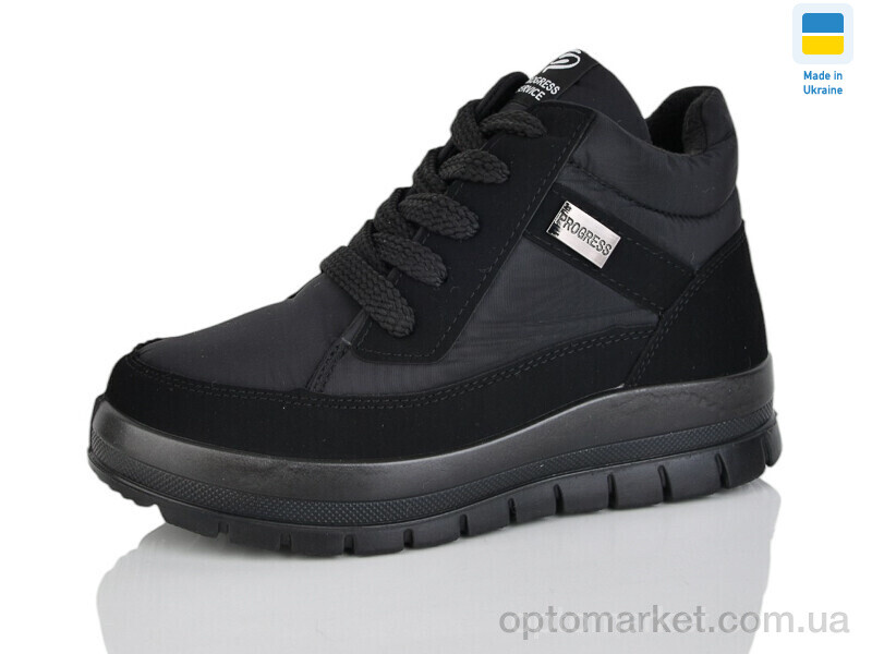 Купить Черевики жіночі Прогрес Ж4505 чорний Progress чорний, фото 1