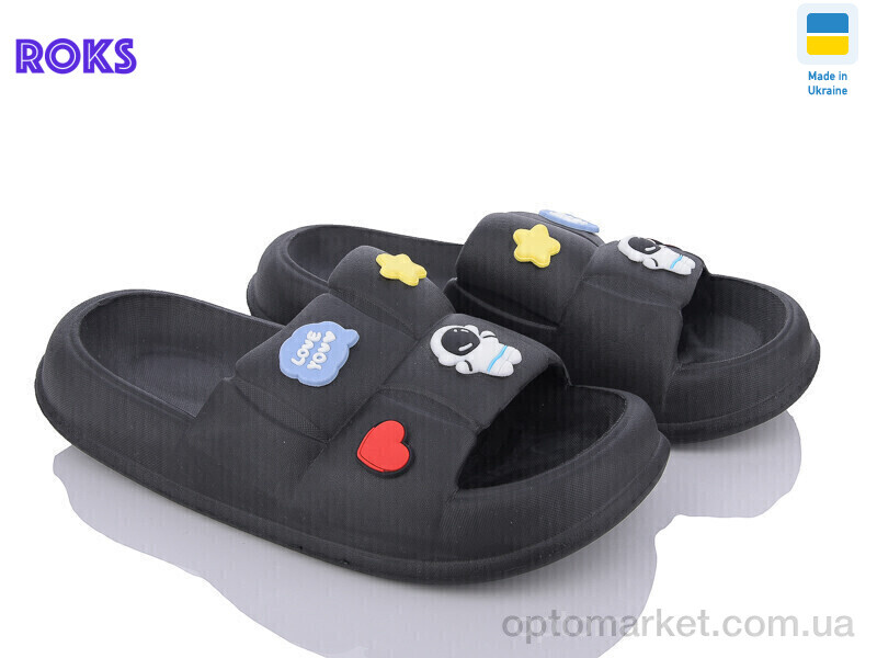 Купить Шльопанці жіночі Progress 137-1 чорний Progress чорний, фото 1