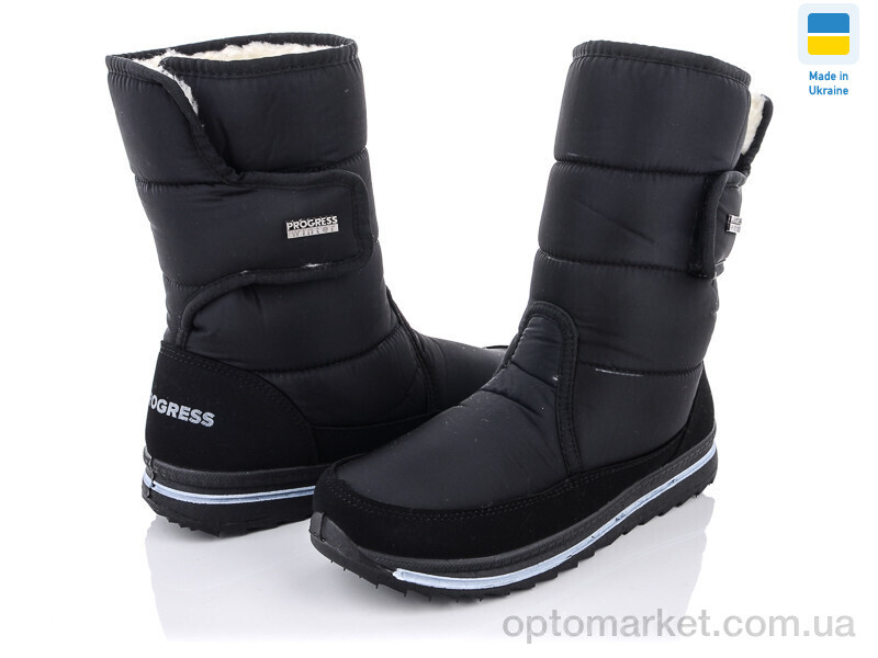 Купить Дутики жіночі Progress 3102-old Progress чорний, фото 1