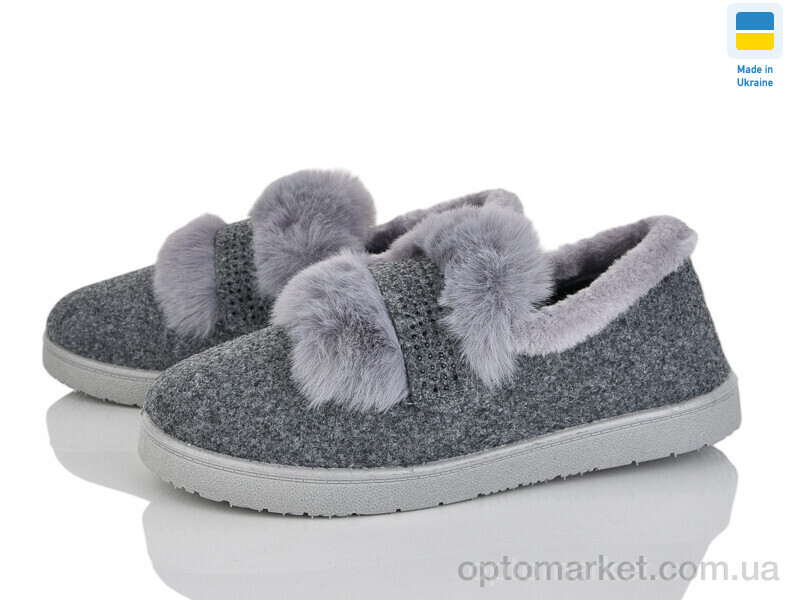 Купить Туфлі жіночі Progress УВ22 хутро сірий Progress сірий, фото 1