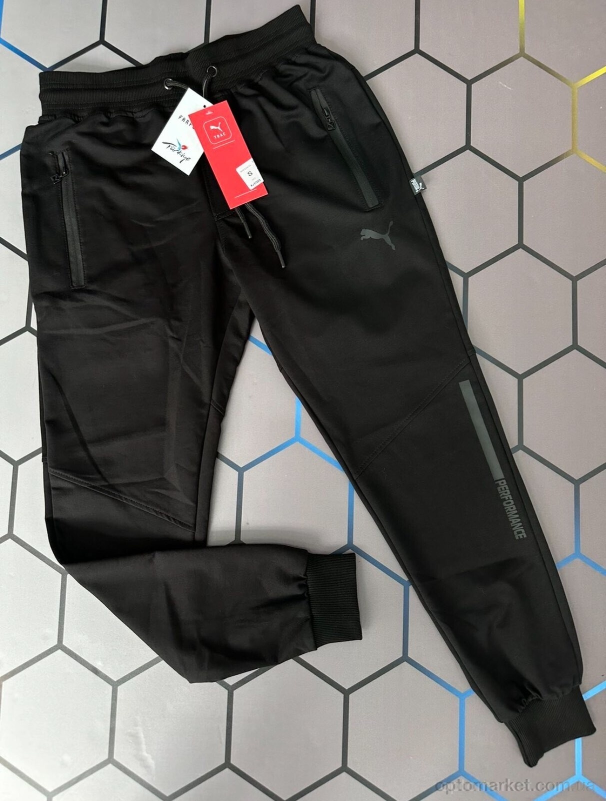 Купить Спортивні штаны чоловічі pu-010964 P.ma чорний, фото 3