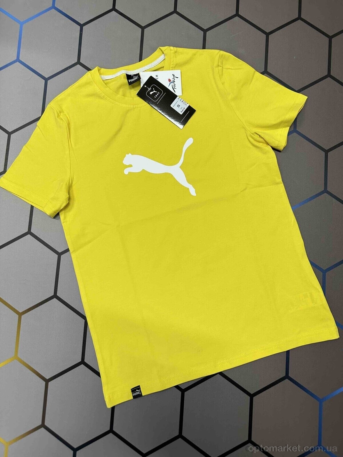 Купить Футболка чоловічі Pu-s-l-3 P.ma жовтий, фото 3