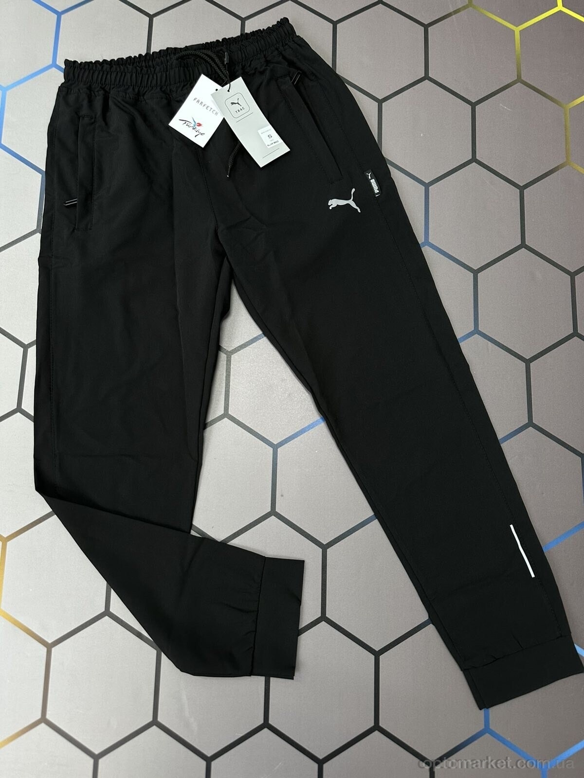 Купить Спортивні штаны чоловічі pum-80 P.ma чорний, фото 3