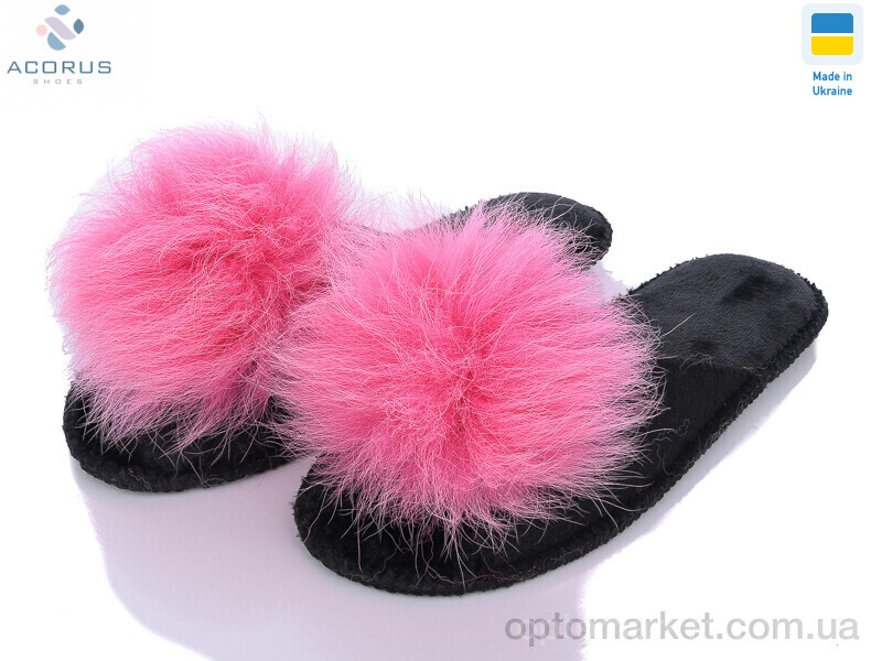 Купить Капці жіночі Пушки фетрові св.рожевий Slippers чорний, фото 1