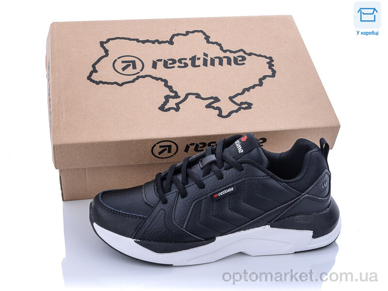 Купить Кросівки жіночі PWB22055 black-white Restime чорний, фото 1