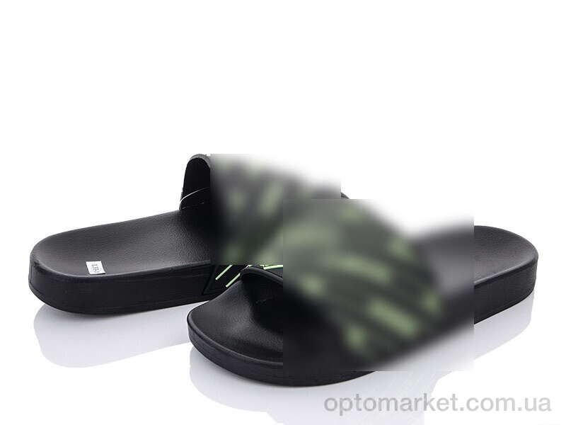 Купить Шльопанці жіночі Q115-L33-18 black-green Violeta only one чорний, фото 1