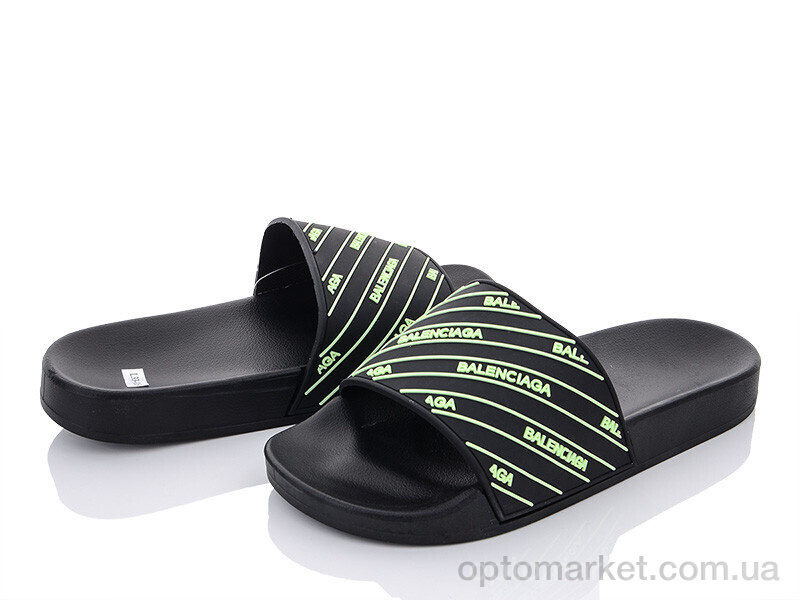 Купить Шльопанці жіночі Q115-L33-18 black-green Violeta only one чорний, фото 2