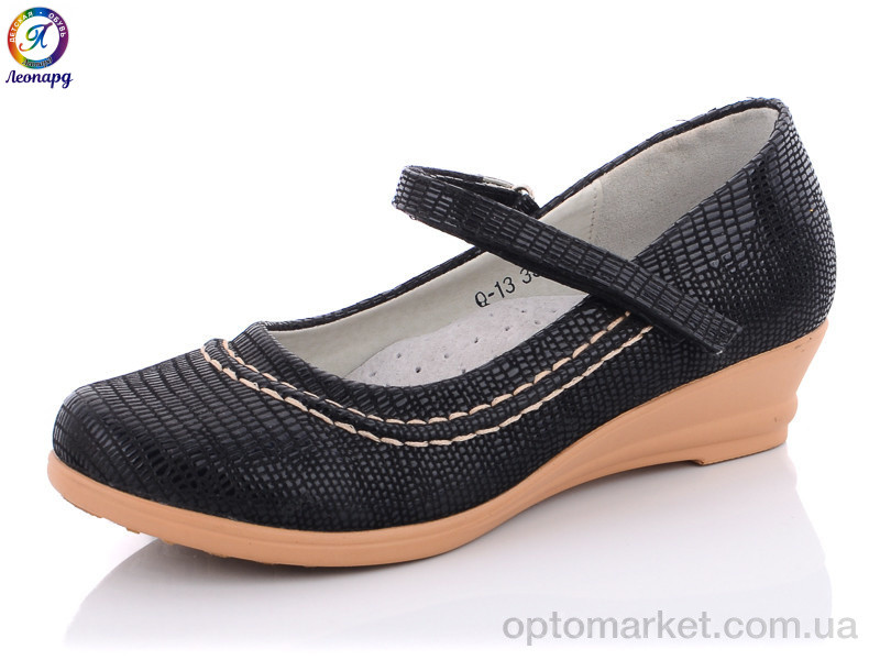 Купить Туфли детские Q13 Леопард черный, фото 1