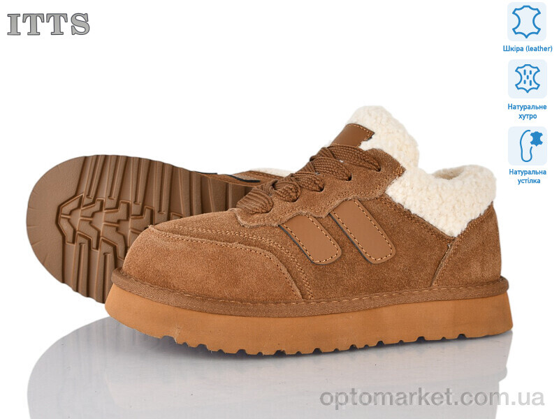 Купить Кросівки жіночі Q295-45 ITTS коричневий, фото 1