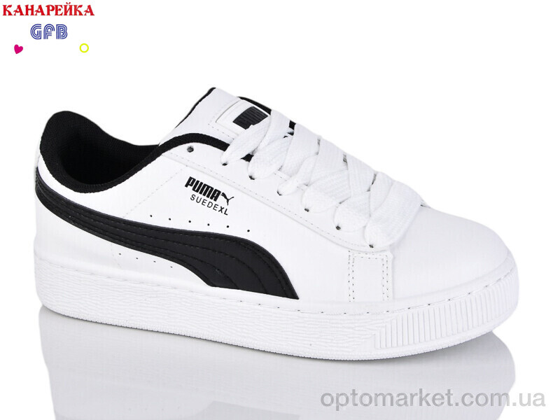 Купить Кросівки унісекс Q52-2 GFB-Канарейка білий, фото 2