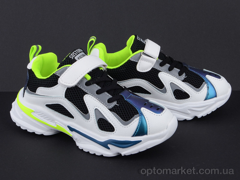 Купить Кросівки дитячі Q73-801 white-black Angel чорний, фото 2