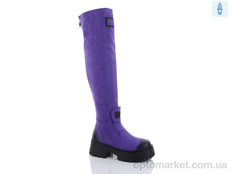 Купить Ботфорти жіночі QM365-28 Teetspace фіолетовий, фото 1