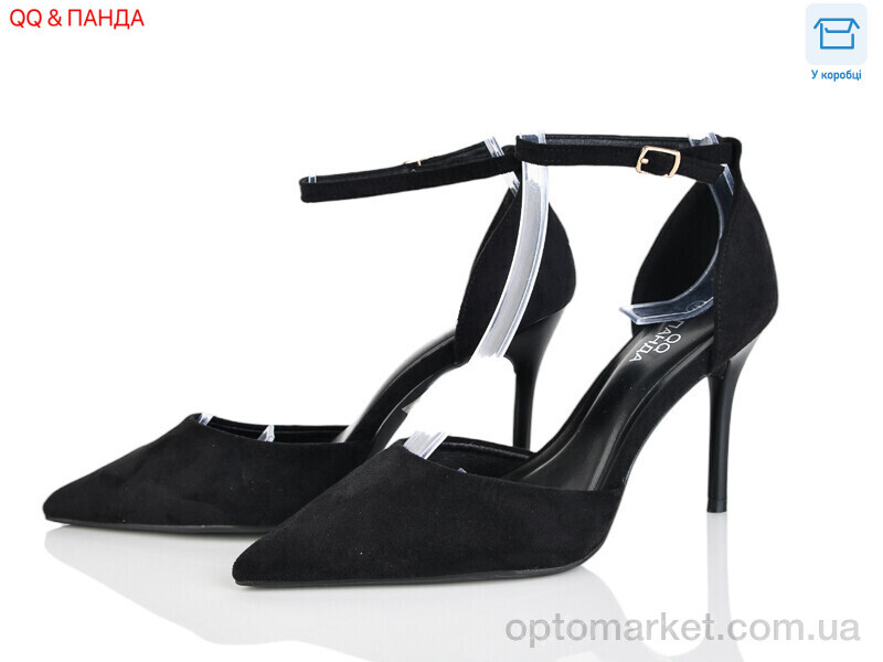 Купить Туфлі жіночі QQ106-1 Панда чорний, фото 1